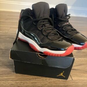 Jordan Black and Red Sneakers